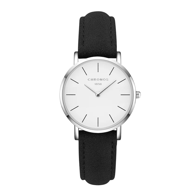 

Chronos Women Watches Leather Strap Women's Watch Luxury Casual Ladies Quartz Wristwatches