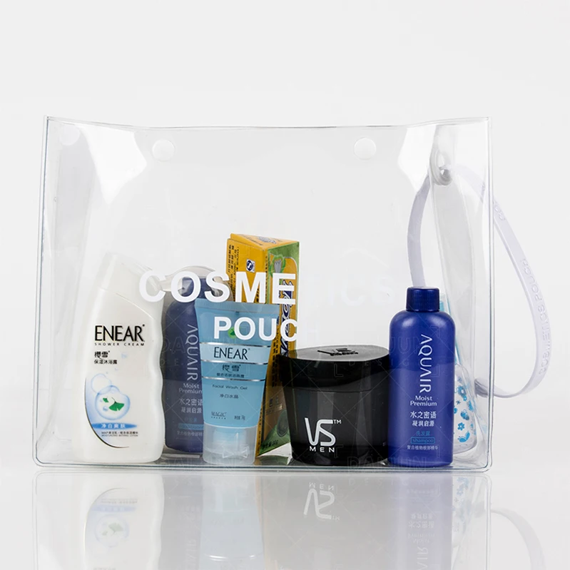 

China manufacturer Clear makeup bag travel cosmetic bag organizer private label make-up bag