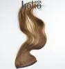 Long lasting grade 8A brown hand tied brazilian remy hair weft
