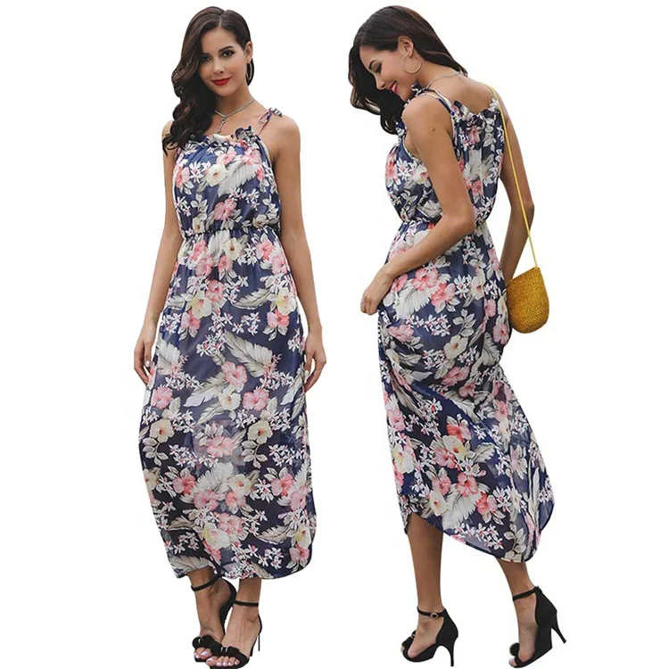 

Chiffon sexy women maxi dress ladies summer dresses