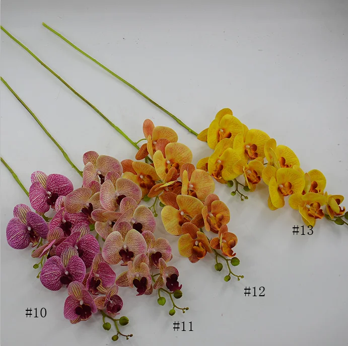 Lusiaflower 2022 Real Touch Artificial Flowers Phalaenopsis 2 Forks 3d