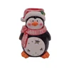 Popular design christmas ceramic snowman tea light holder for sale