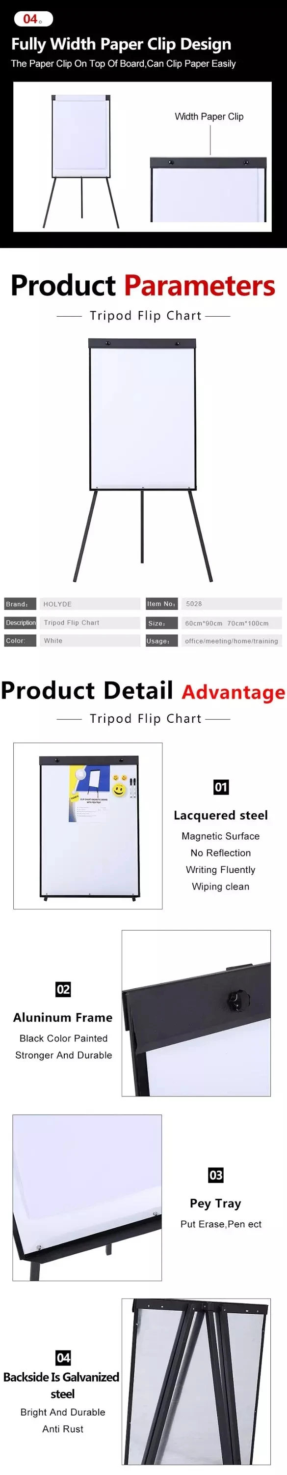 standard-size-black-frame-supermarket-price-board-whiteboard-flip-chart