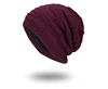 Hat Knitted Wool Hat Winter With Velvet Warm Monochrome Square Head Men's Outdoor Hat Cap