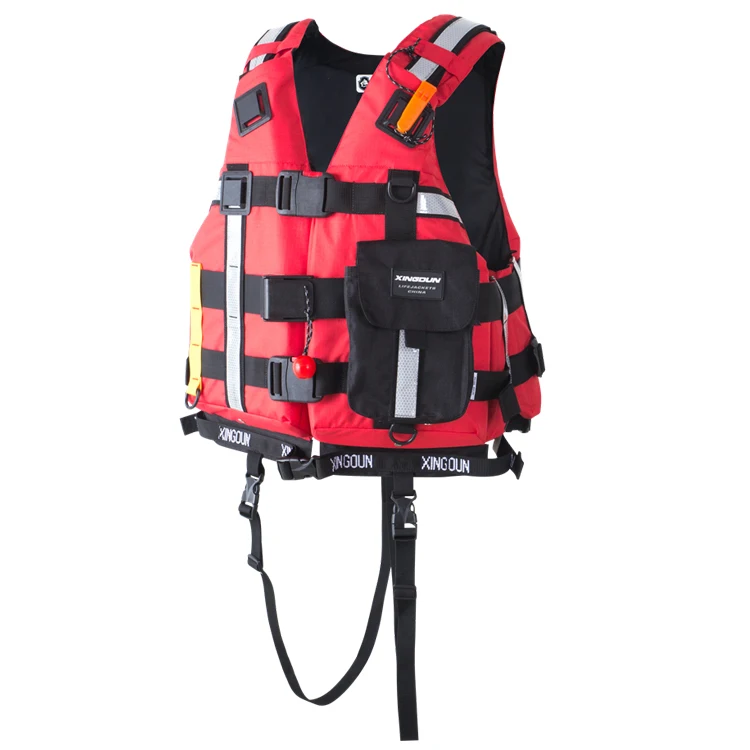 
Factory hot sale OEM marine red lifesaver skinny life vest jacket 