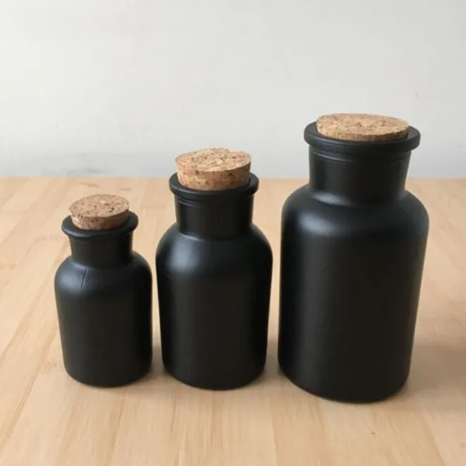 60ml 125ml 250ml Wholesale Black Wide Mouth Glass Apothecary Jar With Wooden Lid Buy Apothecary Glass Jar Wholesale Black Apothecary Jar Black Apothecary Glass Jar Product On Alibaba Com