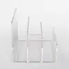 Crystal Clear Acrylic Desktop File Sorter Holder Lucite Mail Paper File Folder Organizer Eyeshadow Makeup Palette