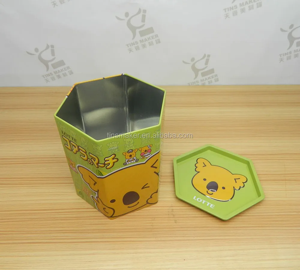 Cream Cracker/cookie/biscuit Tin Wide,Deep Hexagon Kitchen Tin Buy