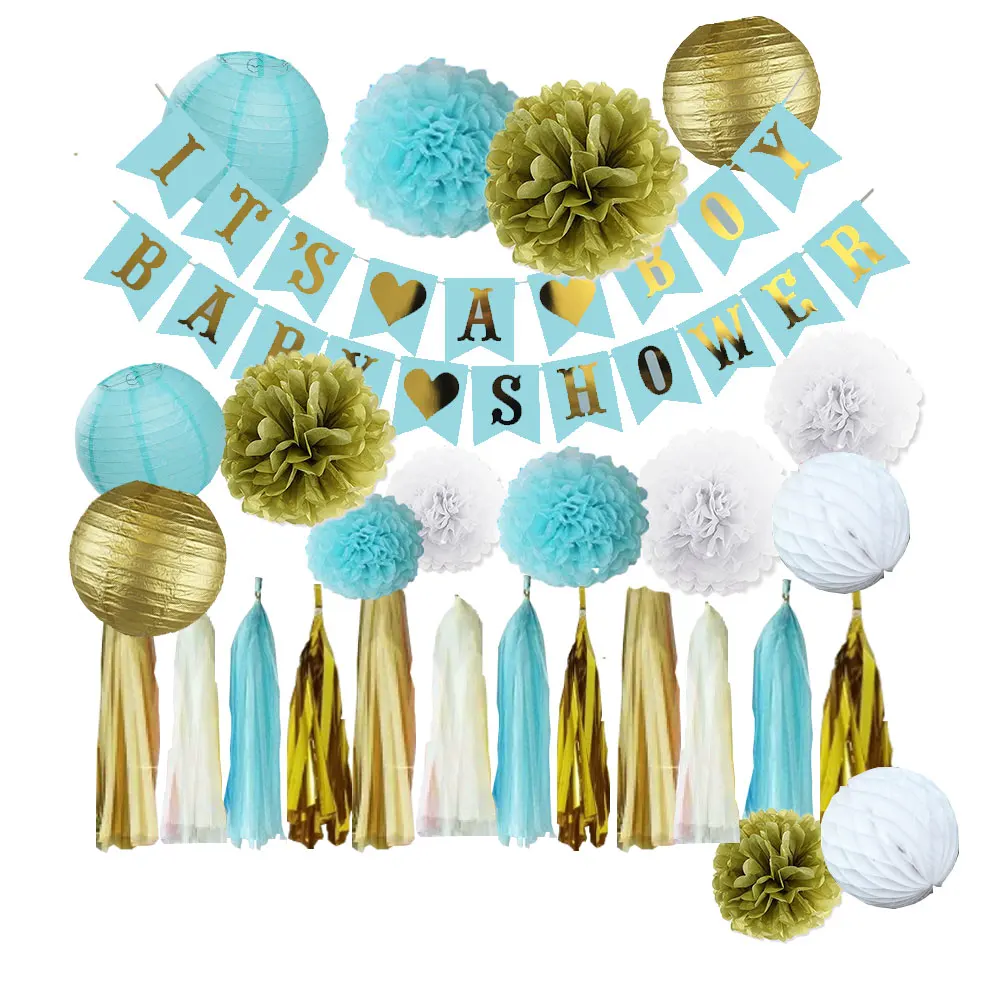 It's A Girl Baby Shower Supplies Pink And Gold Baby Shower Decorations