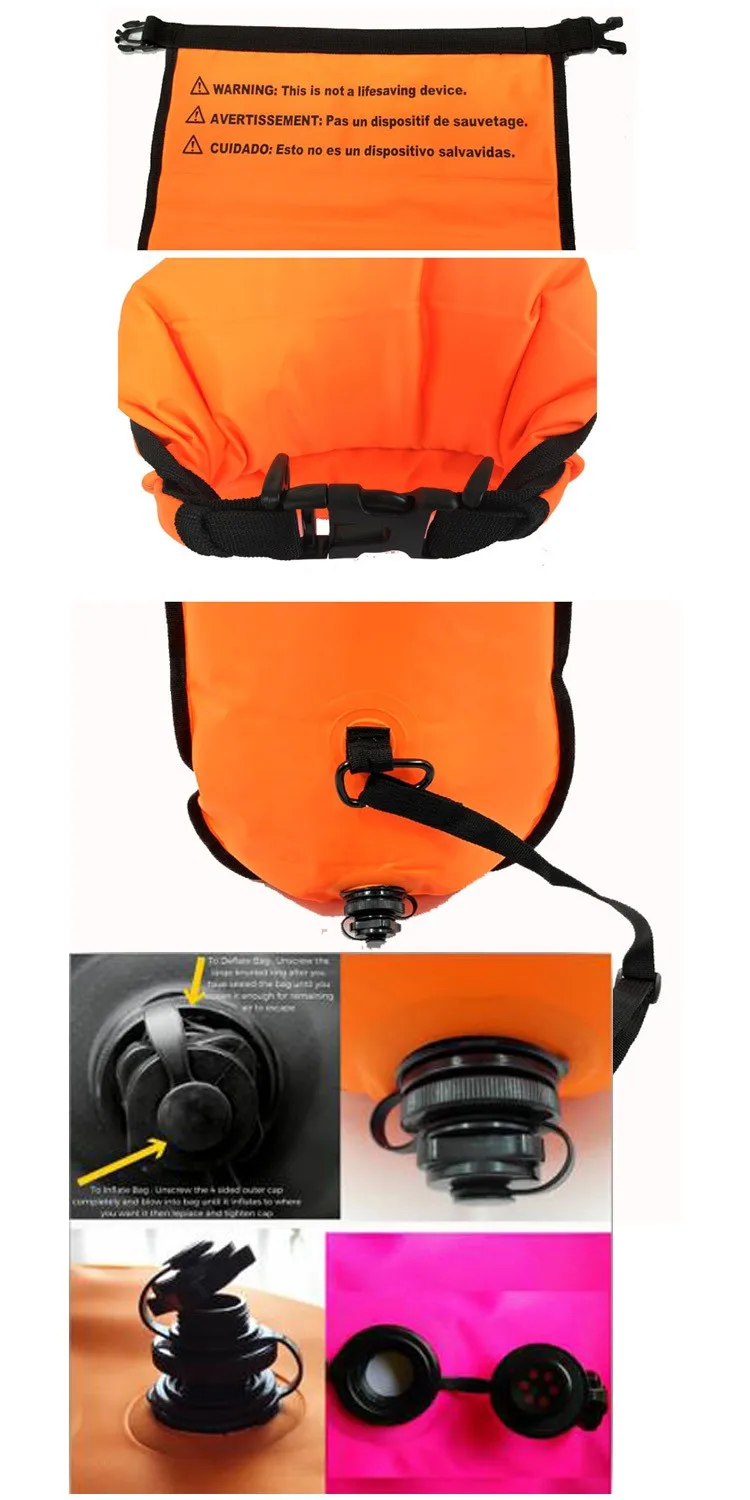 swim safety buoy and dry bag