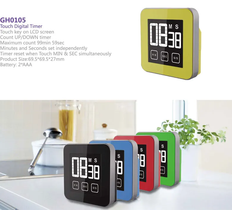 Digital LCD electronic count down cooking best price kitchen timer for sale with magnet with backlight