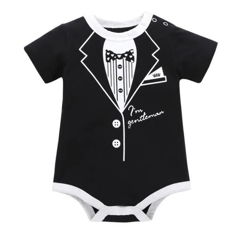 
wholesale Newborn baby clothes romper bodysuits body organic cotton Pattern customization baby boy summer clothes 