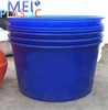 Factory directly food grade large plastic round blue fish farming tank sale with level