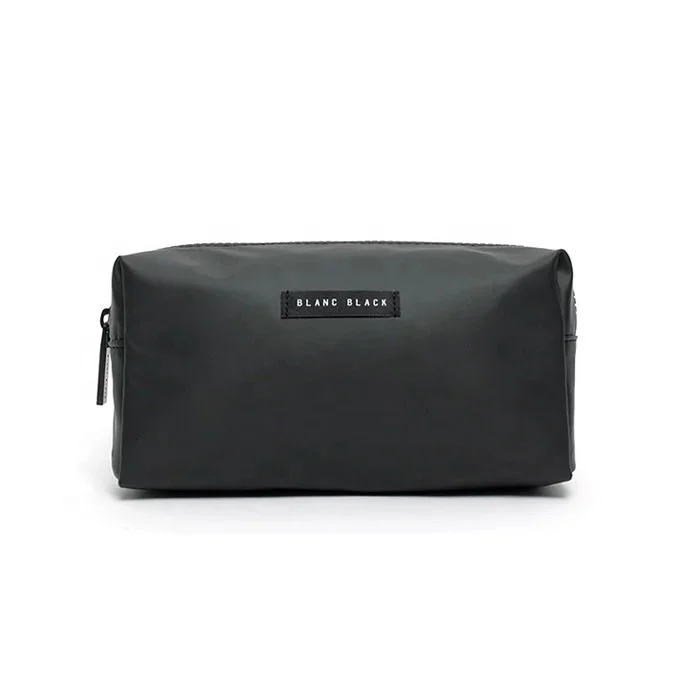 

factory wholesale leather toiletry zipper pouch bags for men