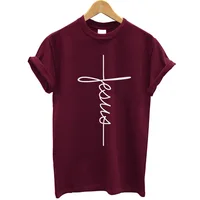 

XXXL Plus Size T Shirts 100% Cotton High Quality Casual Style Fashion Christian Jesus Cross Religious TShirt Summer Casual