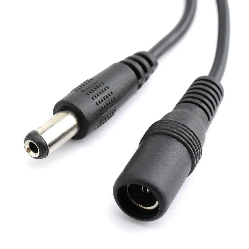 Male To Female Dc Extension 2.1mm X 5.5mm Power Cord With Wire Cables ...