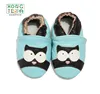 2019 hot selling blue soft bottom prewalkers genuine leather Black cat pattern baby shoes