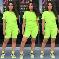 

Women custom logo neon green reflective sweatsuit