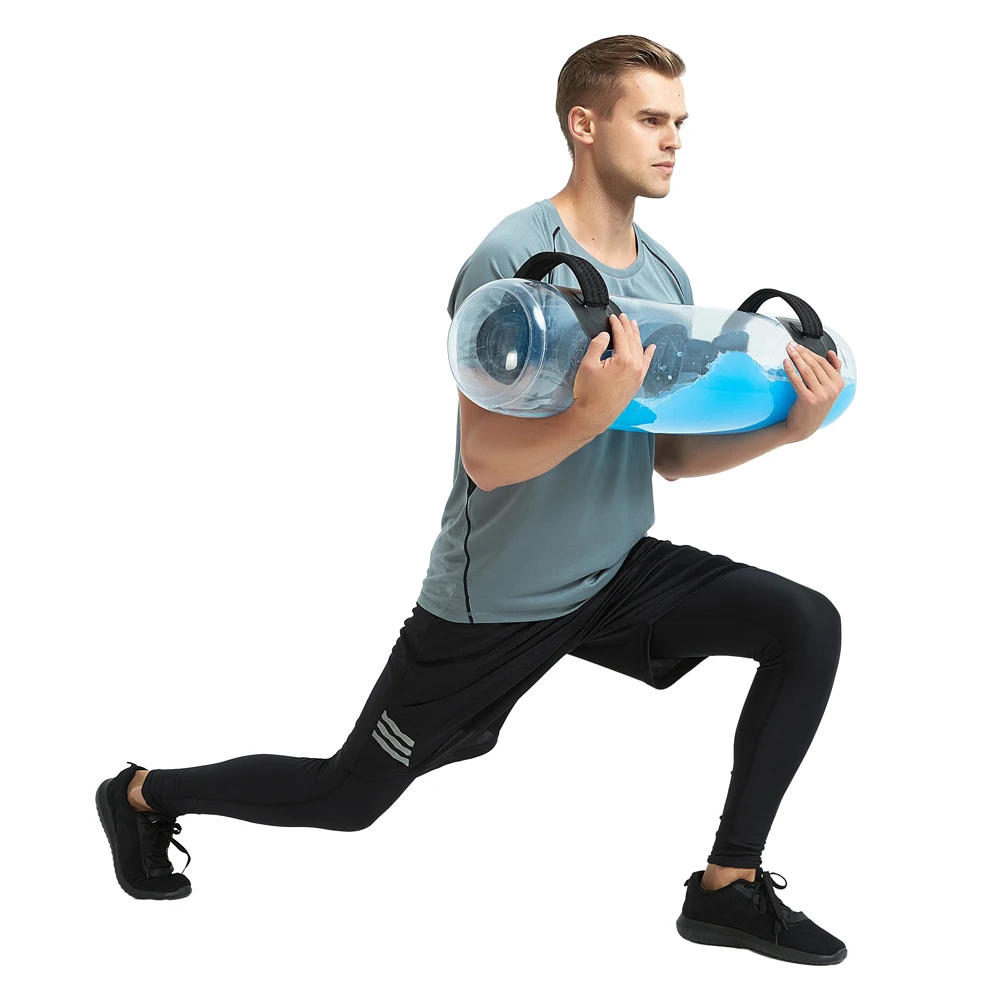 
2019 Popular Fitness Water Bag Strength Training PVC/Nylon Fitness Aqua Power Bag 