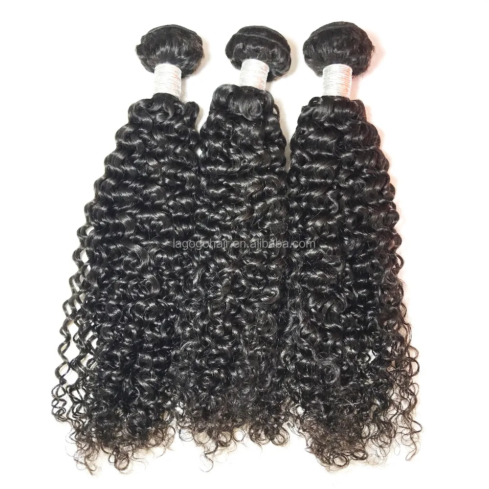 

Brazilian loose kinky curly 100% virgin human hair, N/a