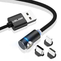 

Free Shipping USLION 1M(3.3ft) Magnetic USB Cable 3A Fast Charging Cable for Android Data Cable for Type-C