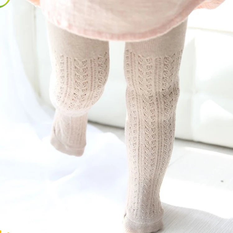 

100% Cotton Winter Used For Kids Tights Children, White khaki beige