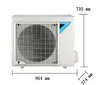 Daikin Split Wall Mounted 12000btu Outdoor Unit Air Conditioner