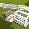 0.8mm PVC clear inflatable dome tent easy set up 4m transparent inflatable bubble tent for outdoor