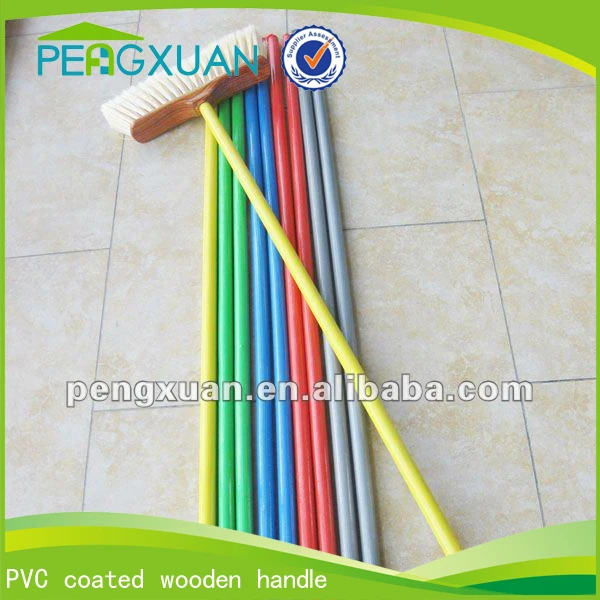 Wholesale Pvc Coated Long Wood Sticks/long Broom Stick/long Mop Stick