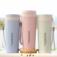 

Factory Direct Sales New Products Creative Heat Resistant Tumbler Cups Portable Hand Cups 300ML Wheat Fiber Hand Cup
