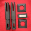 Power Coated Glass Stair Railing For Balconies Glass Pool Fence Spigot