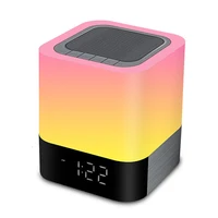 

LED Alarm Clock with Night Light Wireless Speakers Touch Sensor Bedside Lamp/MP3 Music Player Mini HiFi speaker