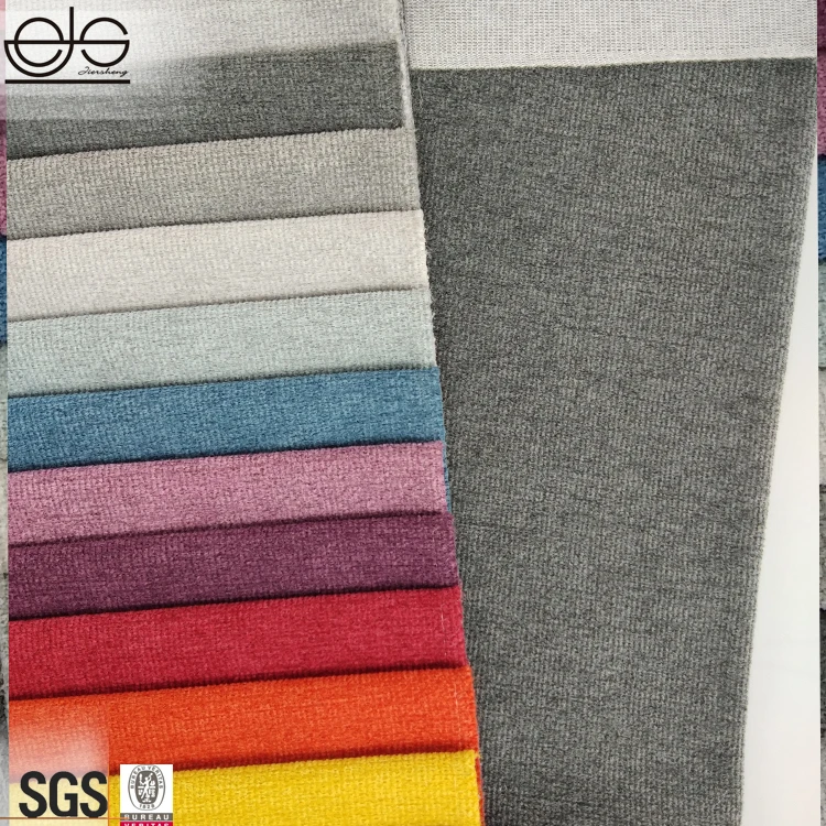 
JES Linen Look Polyester Upholstery Modern Sectional Sofa Fabric 