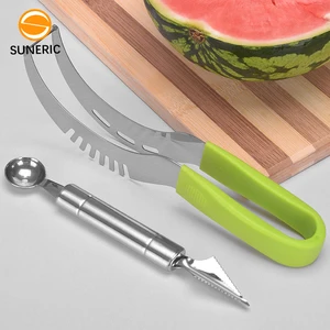 Image of Stainless Steel Fruit Splitter Watermelon Slicer Artifact Watermelon Cut