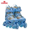 Girl's and boy's comfortable adjustable inline wheels roller skate shoes road roller