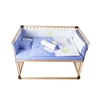 Housbay high quality 5pcs baby crib bedding set 100% cotton cartoon pattern super density fabric infant bedding for baby sleep