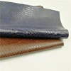 Crazy horse Python embossed pu leather fabric faux snake skin leather for shoes handbag phone case