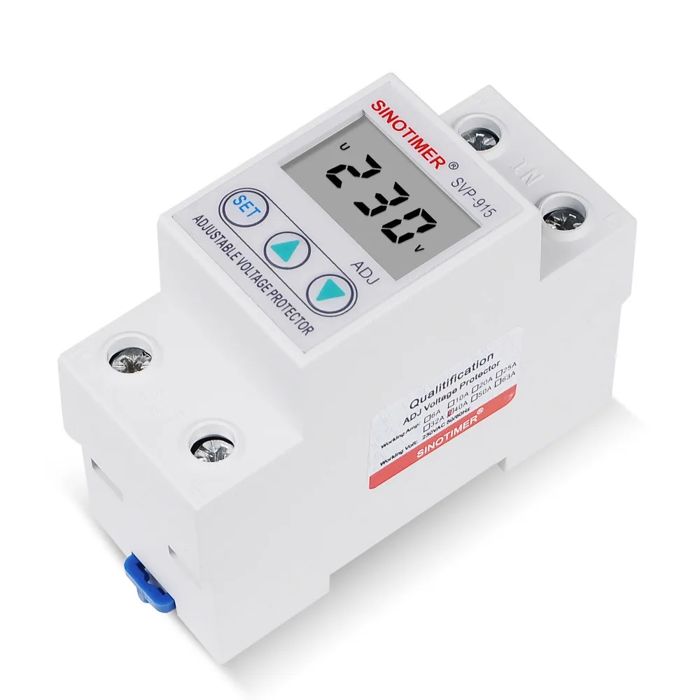Manual Adjustable Digital Over Current Relay 40a Over Voltage Protection Relay,Adjustable