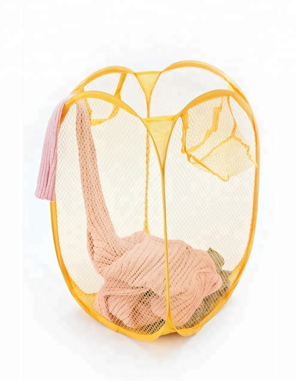 Foldable Mesh Laundry Basket Pop Up Laundry bag Laundry Basket Collapsible BSCI SEDEX factory audit