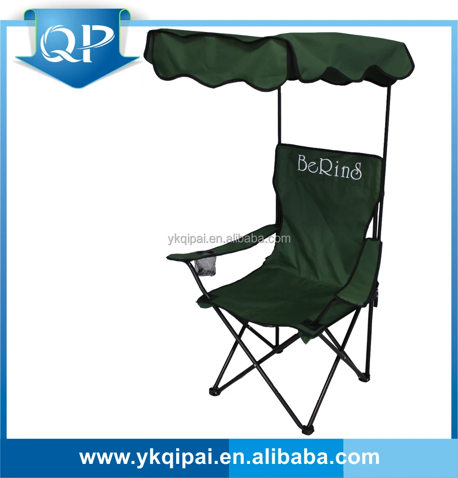 Portable Folding Beach Chair Camping Chair With Sunshade Or