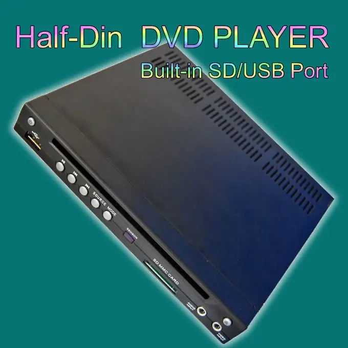 

Half Din DVD Player for the Car, Black