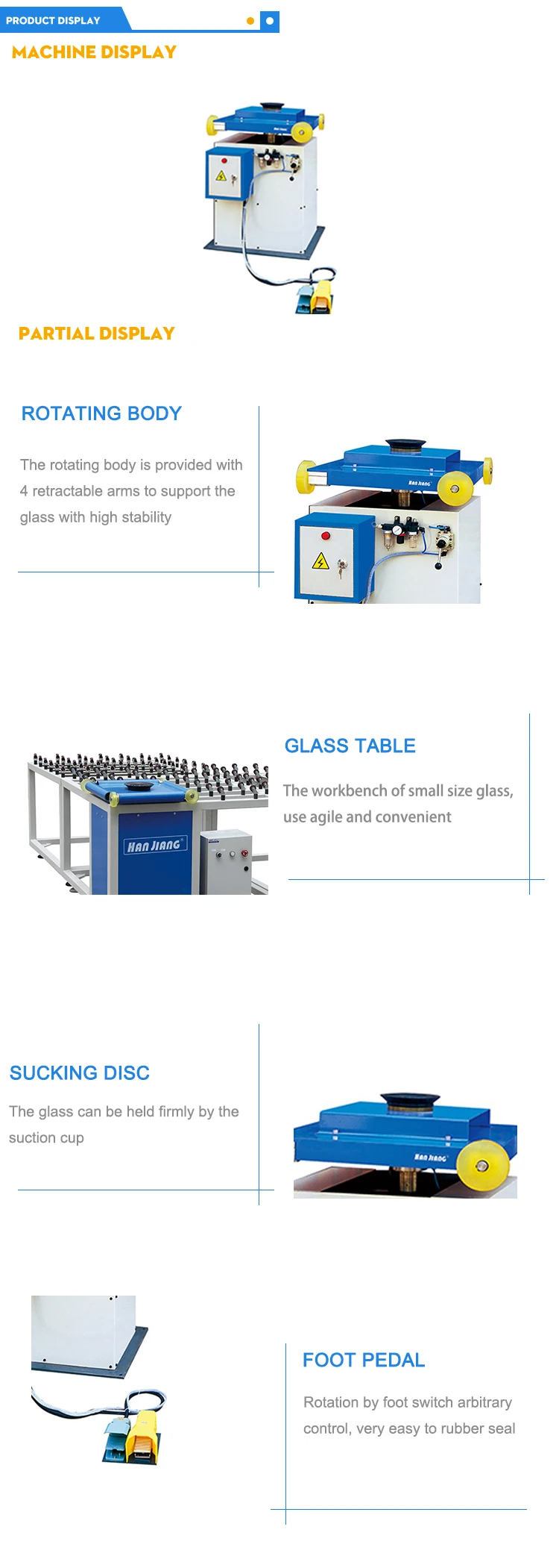 Double Glass Sealing Machine With Rotating Table For Any Size Hollow Glass Sealant