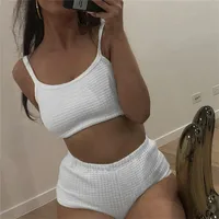 

New Design Stylish Women Bright Color Bra Flower Polyester Casual Short Sets