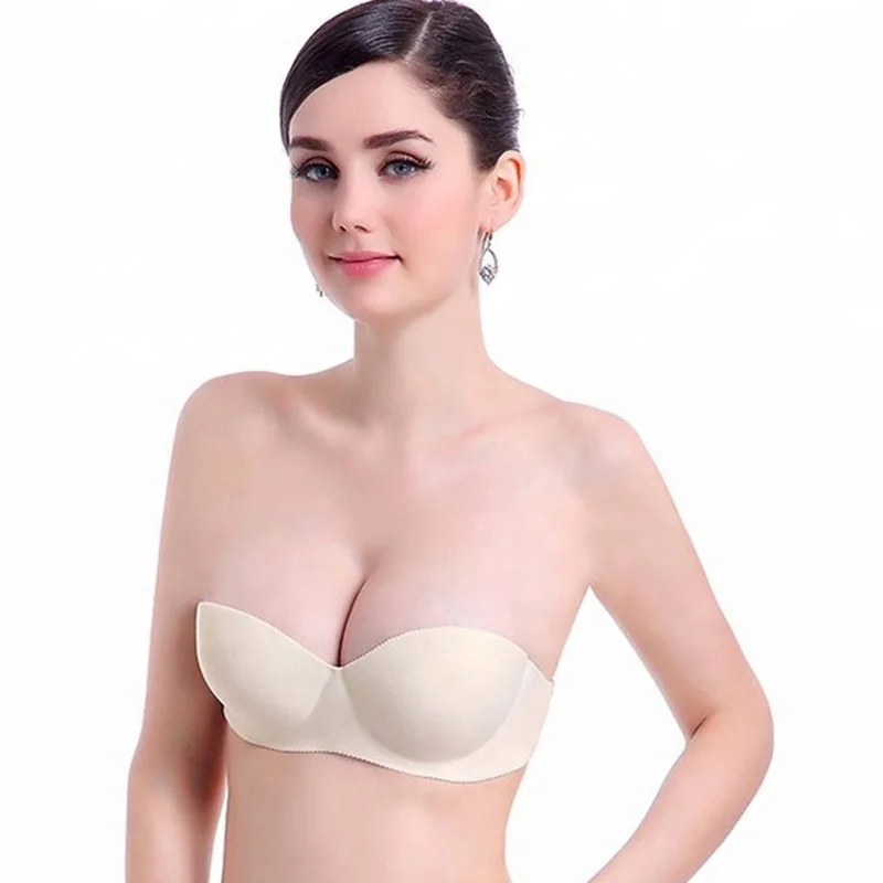 

Elegant Women Fashion Seamless Strapless Backless Sexy Women Bra, Black,beige, random color,