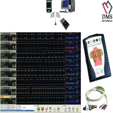 
Latest Medical Equipment Remotely Cardiac Telemetry WIFI ECG Monitor System Up to 16 patients on one PC 