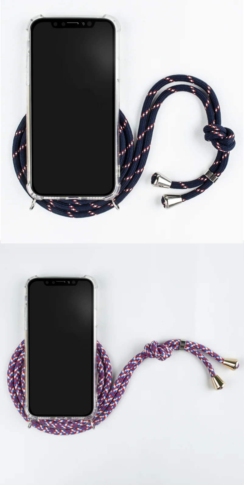 Acrylic Private Label Necklace Crossbody Rope Cord Band Phone Case For