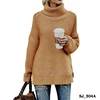 Wholesale ladies winter european style cheap plain turtleneck pull neck sweaters long sleeve