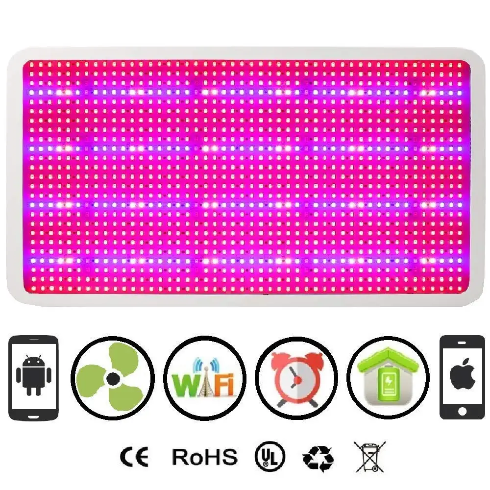Cultivation Rx WiFi 2400W LED Smart 1200XL Chip Grow Light Panel for Indoor Hydroponic Grow Garden