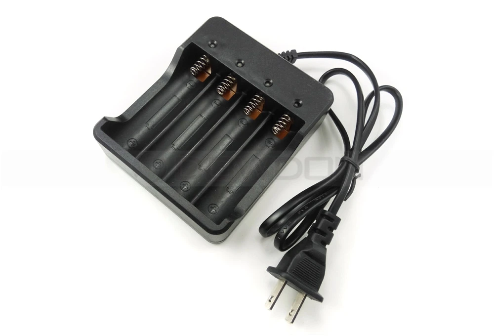 4 Slots Battery Ac Wall Travel Charger 18650 Dc 4.2v 1200ma Liion