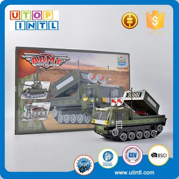 Newest DIY army base ABS plastic toys military series building block